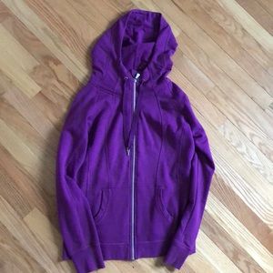 Champion purple zip up hoodie